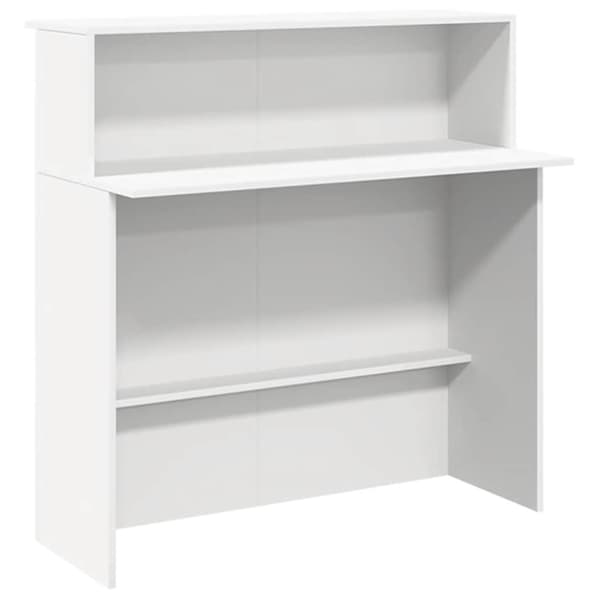 Receptionsdisk vit 180x50x103,5 cm konstruerat trä