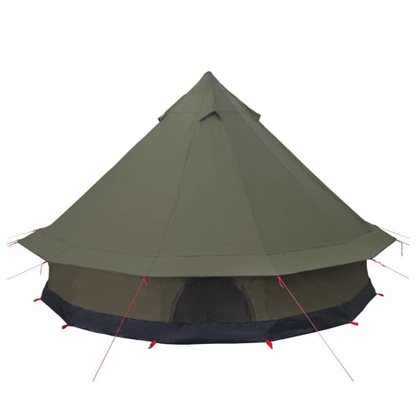 Familjetält Armégrön 6 personer Polyester / Bomull