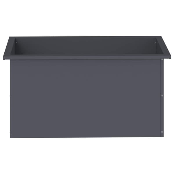 Odlingslåda med LED Antracit 40 x 80 x 40 cm Stål