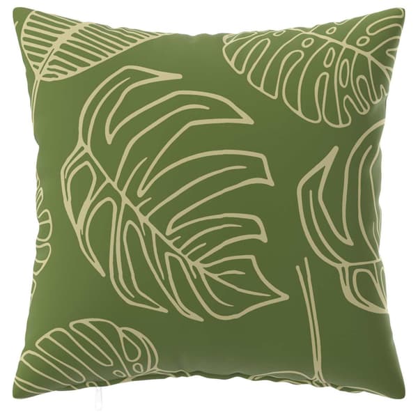 Kuddöverdrag 2 st HEERLEN Bladdesign 50 x 50 cm Polyester