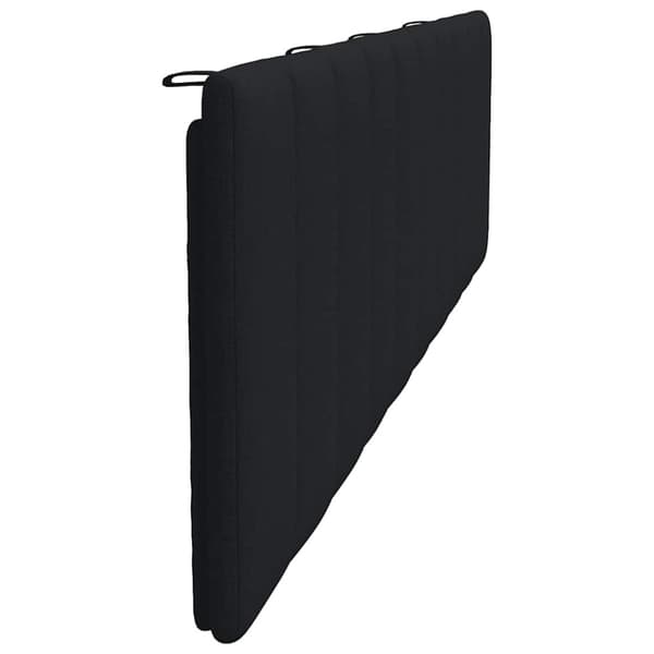 Headboard Cushion "Hanko" Black 200 cm Fabric