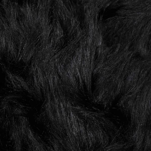 Fuskfäll matta TAFALLA Svart 80 x 200 cm Polyester