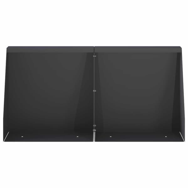 Stödvägg 6 st 40 x 12 x 30 cm Stål Svart
