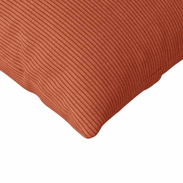 Sofakuddar 2 pcs Röd orange 120 x 40 cm Kordread tyg