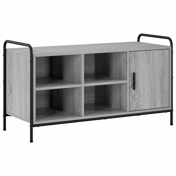 Skoskåp 100 x 39,5 x 55,5 cm Konstruerat trä Grå Sonoma