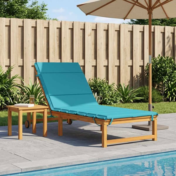Solstol Kudde GEMERT 100% Polyester Turkos 200 x 80 x 3 cm