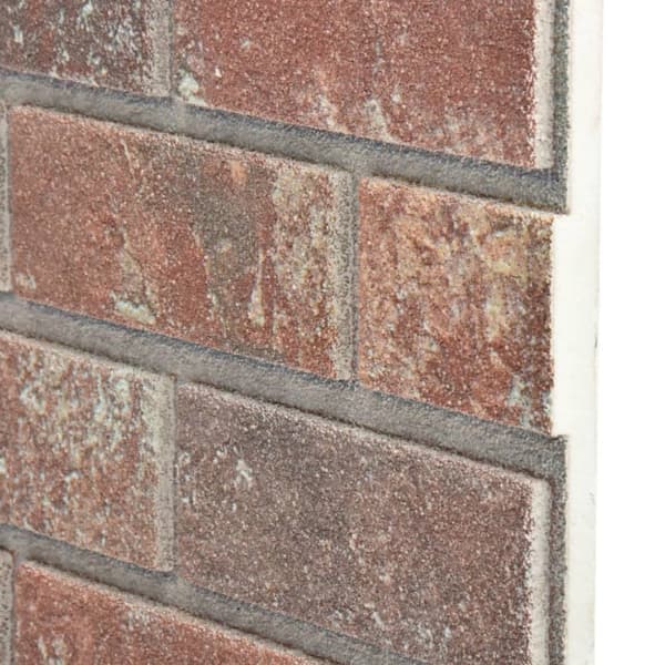 Väggpaneler 10 pcs Mörkbrun och grå 100 x 50 cm EPS Skum