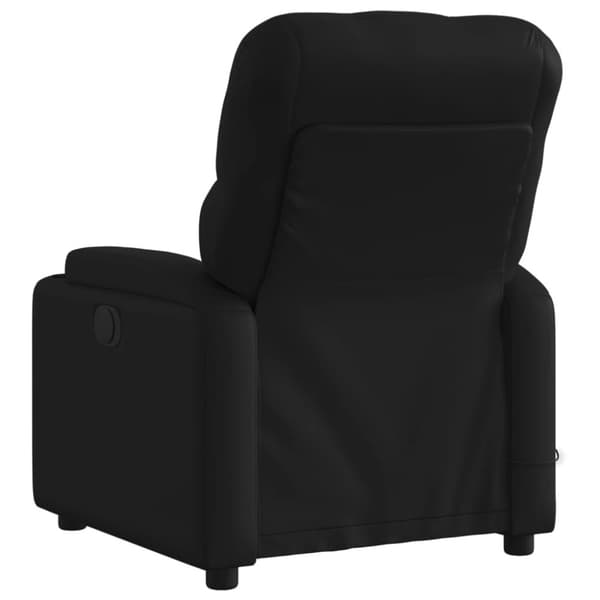 Massagefåtölj svart konstläder