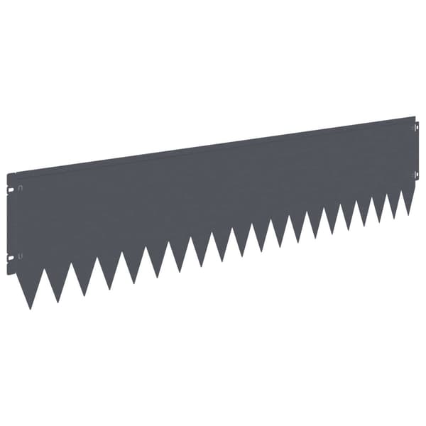 Kant för gräsmatta 20 pcs 103 x 25 cm Stål Antracit