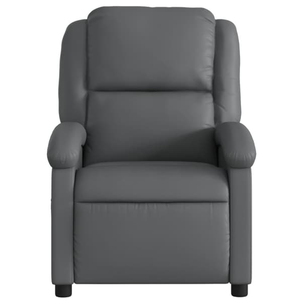 Reclinerfåtölj grå konstläder