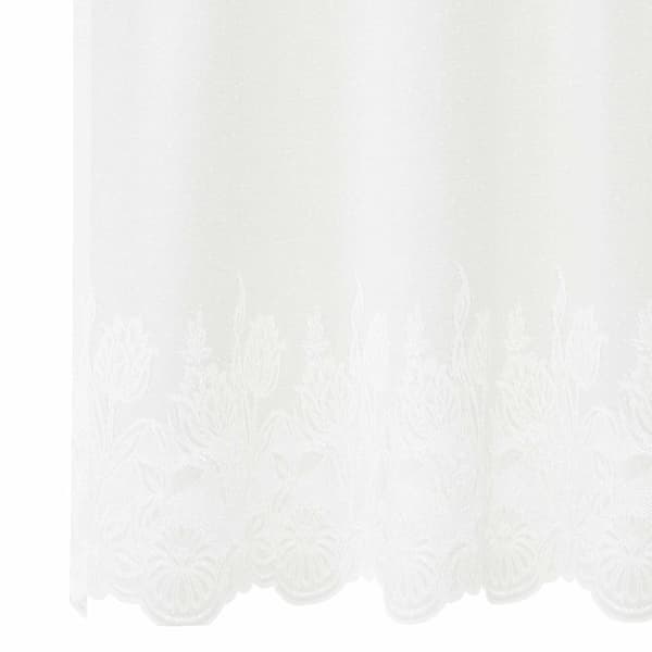 Spetsgardin med gardiner Vit 900 x 240 cm Polyester