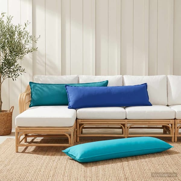 Kudde med kudde HOUTEN Turkos 40 x 145 cm Polyester