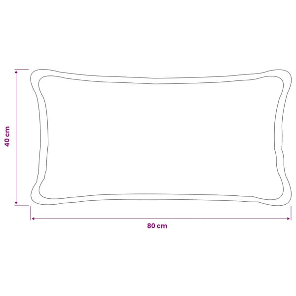 Kuddöverdrag 6 st HOUTEN Mörkgrön 40 x 80 cm Bouclé