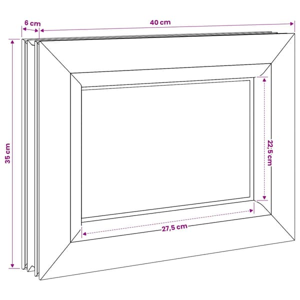 Källarfönster RISOR 40 x 35 cm PVC och glas