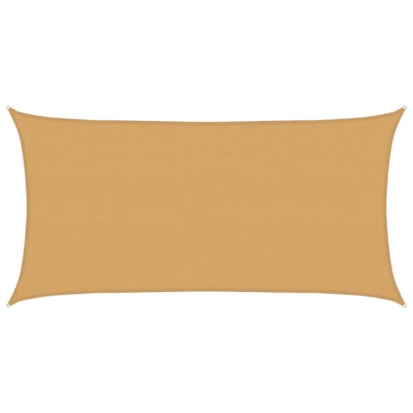 Solsegel 160 g/m² rektangulär sand 2x4 m HDPE