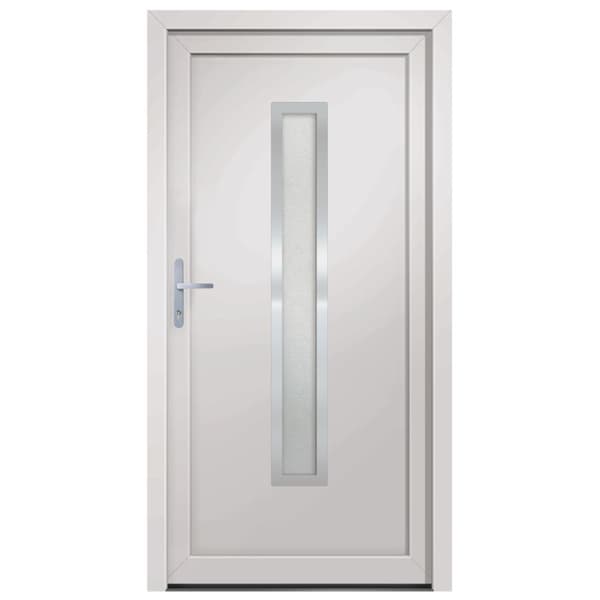 Ytterdörr vit 98x190 cm PVC