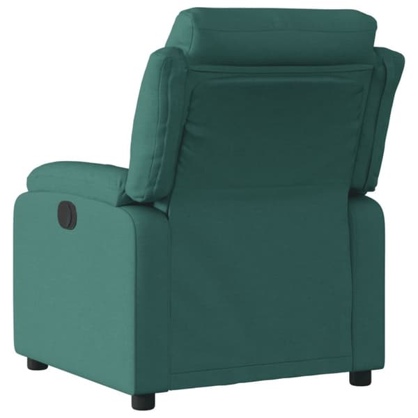 Reclinerfåtölj mörkgrön tyg