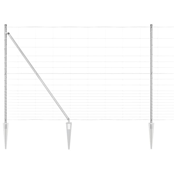 Stängselstolpe Galvaniserad 25 x 1,6 m Stål