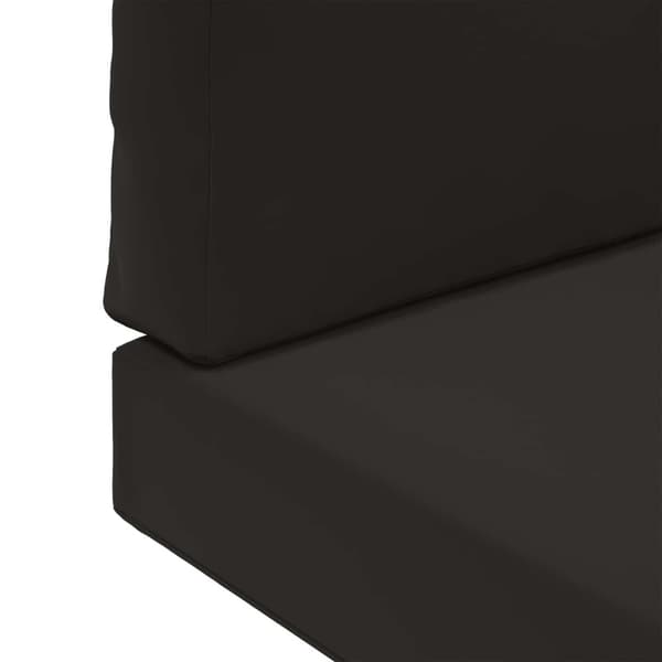 Utomhus Soffa Kudde 2 pcs Svart Polyester