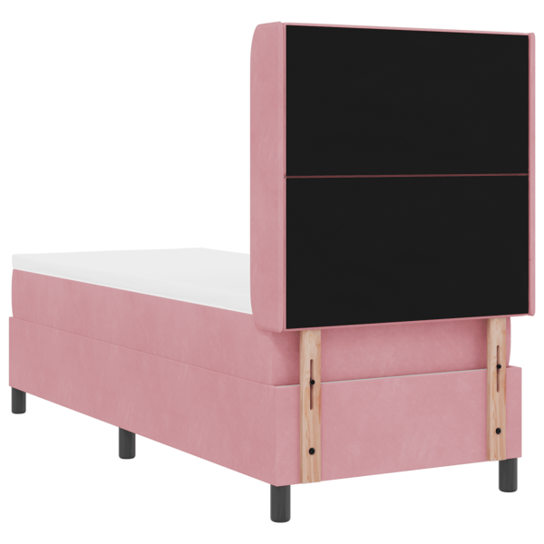 Bäddfjäder med LED-ljusslingor Rosa 80 x 200 cm Sammet