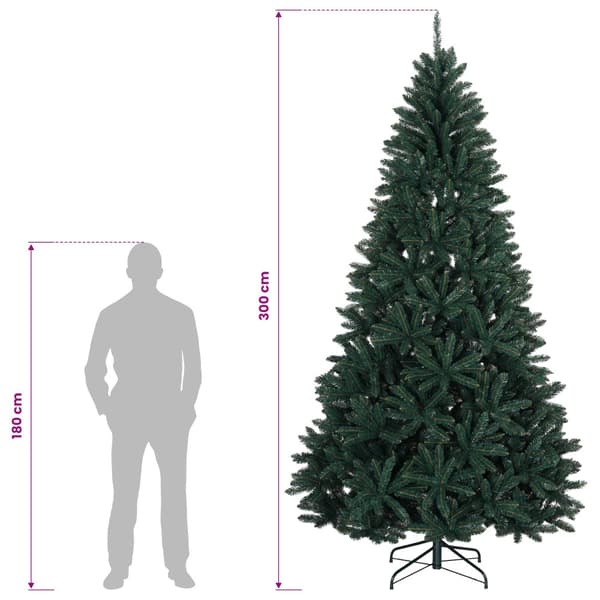Plast Hingad Julgran 300 cm PVC Mörkgrön