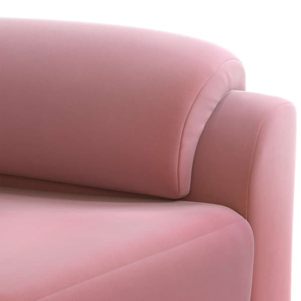 Soffset 2 st Rosa Sammet