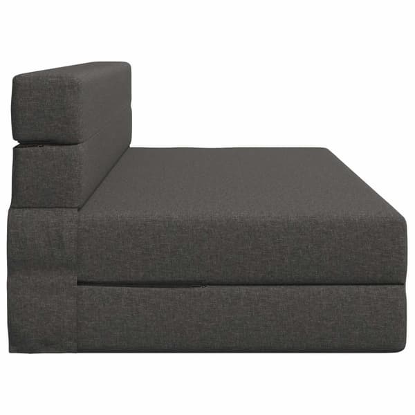 Fällsoffa säng Mörkgrå 203 x 152 x 15 cm tyg