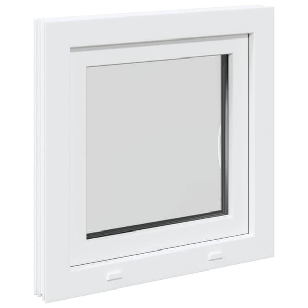 Källarfönster RISOR Vit 60 x 60 cm PVC och glas