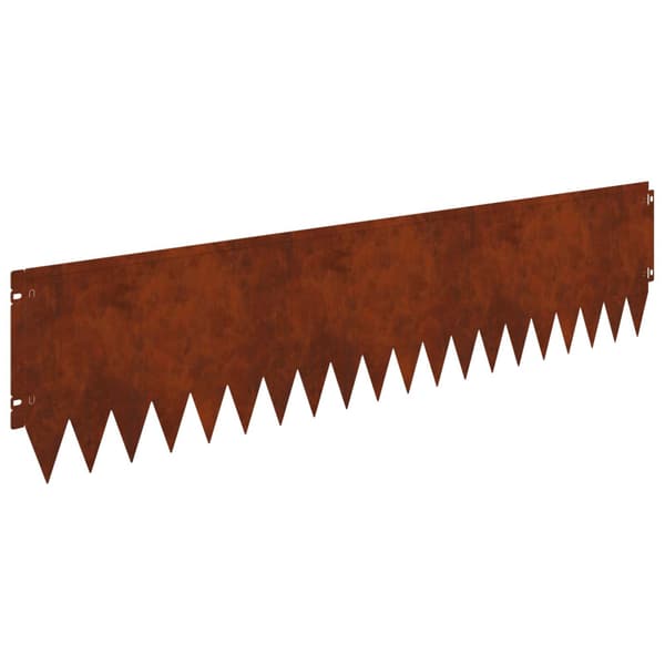 Kant för gräsmatta 20 pcs 103 x 25 cm Stål Rostig
