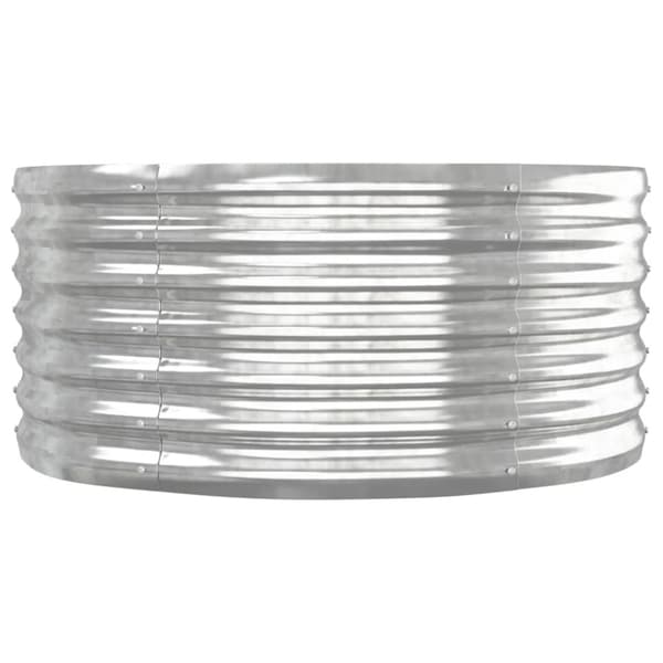 Odlingslåda galvaniserat stål 152x80x36 cm silver