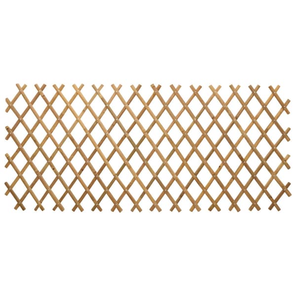 Utvikbar spaljé stängsel 2 pcs Ljusbrun 100 x 105 cm Bambu