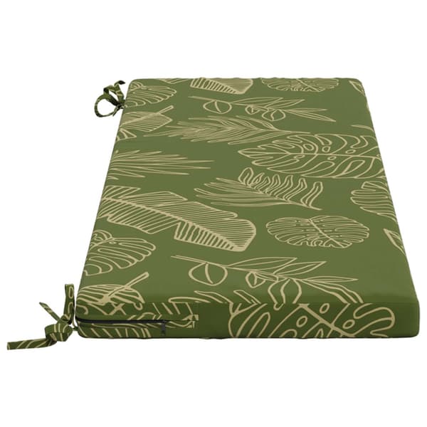 Bänk kudde SOEST 100% Polyester Bladdesign 120 x 40 x 5 cm
