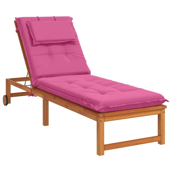 Solstol Kudde GEMERT 100% Polyester Rosa 190 x 60 x 9 cm