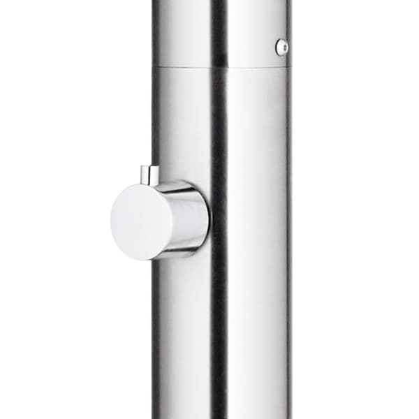 Utedusch 215 cm rostfritt stål