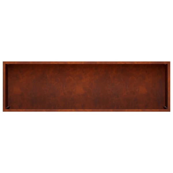 Trädgårdsplanterare 2 st Rostig 100 x 30 x 49 cm