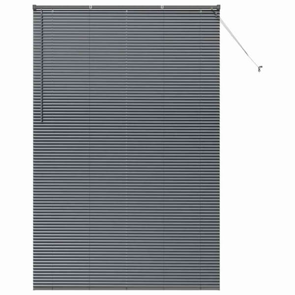 Persienner Mörkgrå 220x150cm Aluminium