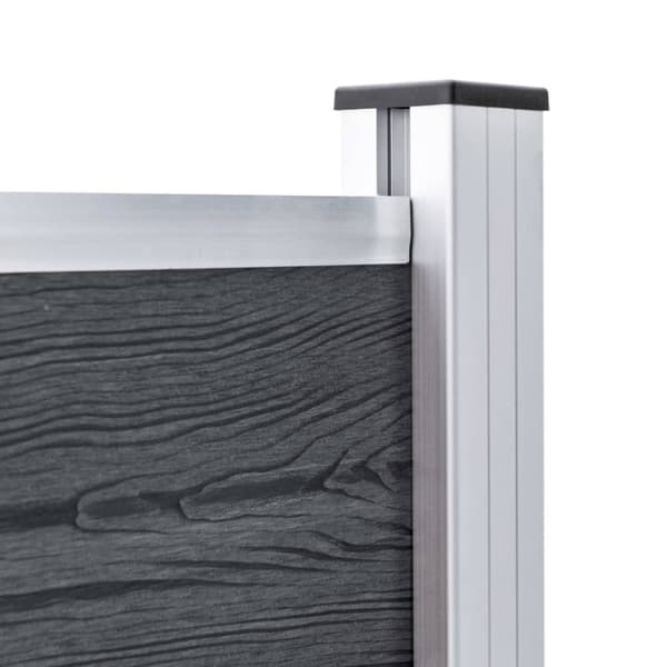 Staketstolpar 2 st aluminium 185 cm