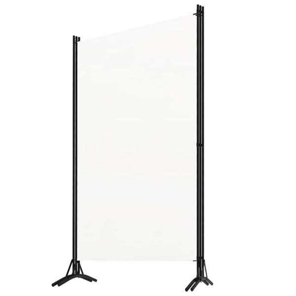 Rumsavdelare 3 paneler vit 260x180 cm tyg