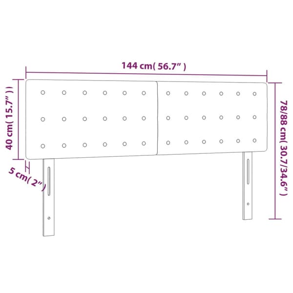 Sänggavlar mörkgrön 144x5x78/88 cm sammet