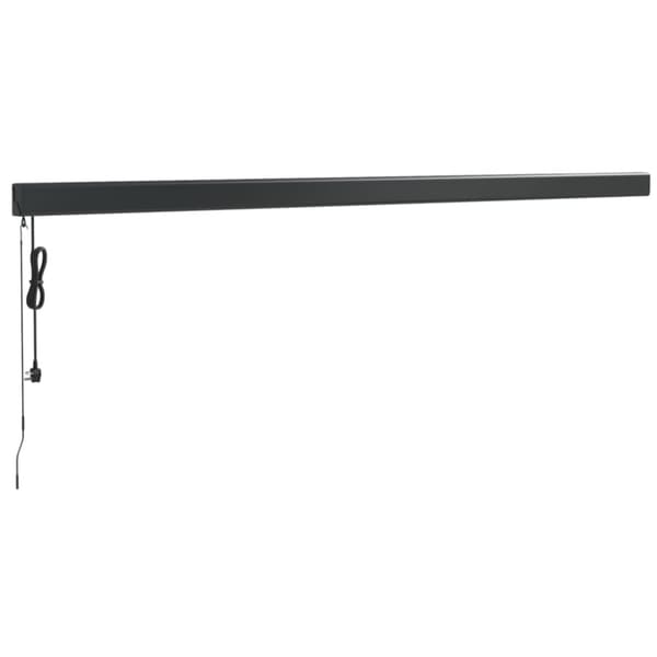 Markis infällbar gräddvit 5x3 m tyg&aluminium