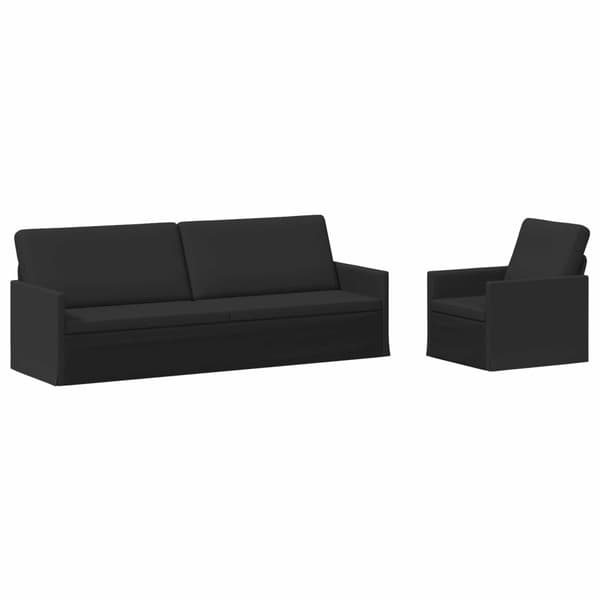 Soffset 2 st Svart Tyg