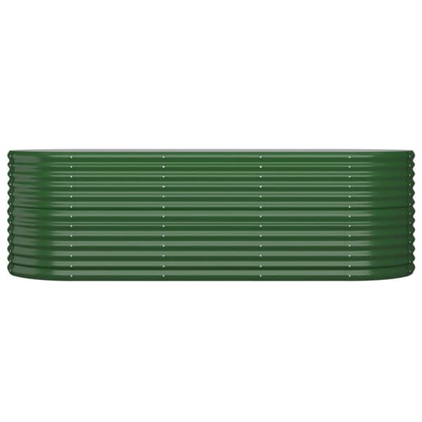 Odlingslåda galvaniserat stål 224x80x68 cm grön