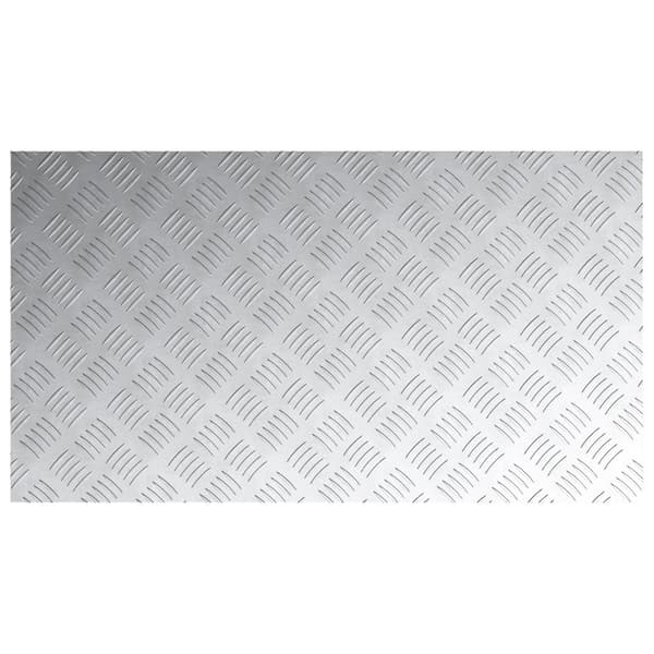 Trappsteg Rektangulär 2 pcs Silver 90 x 50 cm Aluminium
