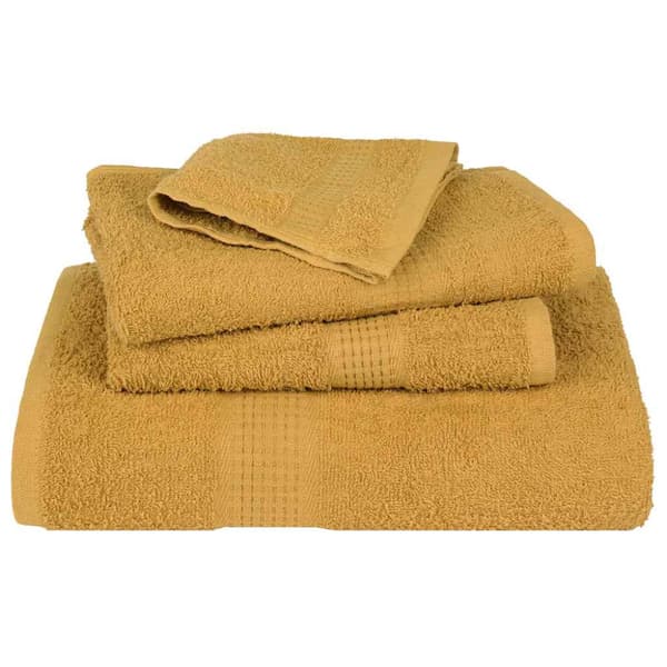 8-delat handduksset FROGN guld 360 gsm