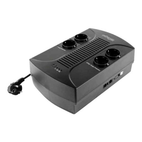 Gembird EnerGenie EG-UPS-001 - UPS - 390 Watt - 650 VA Svart