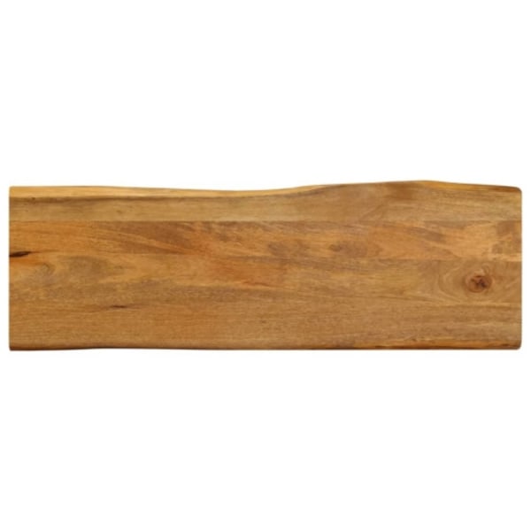 Bordsskiva 110x40x2,5 cm levande kant massivt mangoträ
