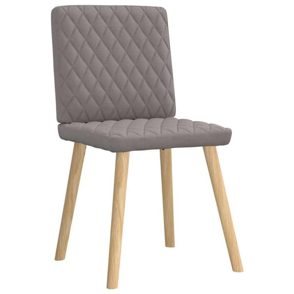 Matstolar 4 st taupe tyg