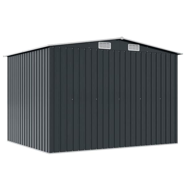 Förvaringsbod antracit stål 257x205x178 cm