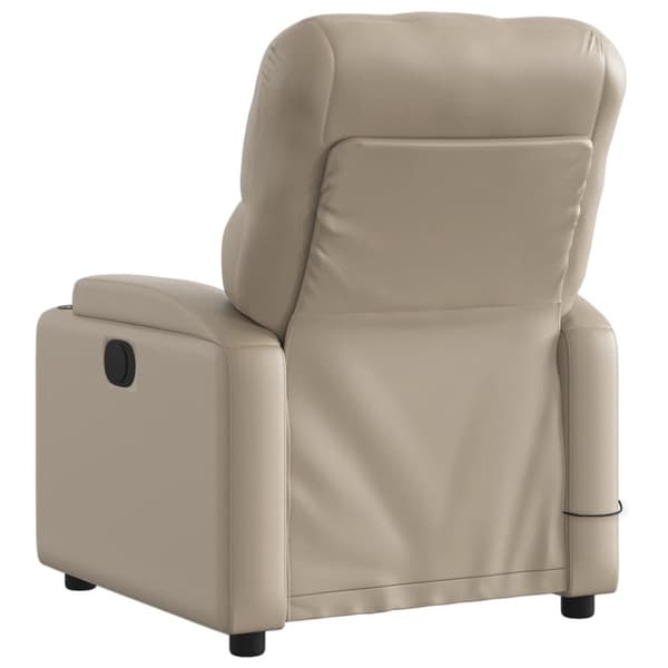 Massagefåtölj cappuccino konstläder