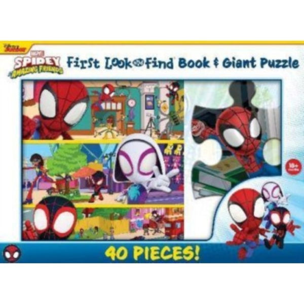 Disney Junior Mavel Spidy & His Amazing Friends First Look & Find Book & Giant Puzzle (inbunden, eng)